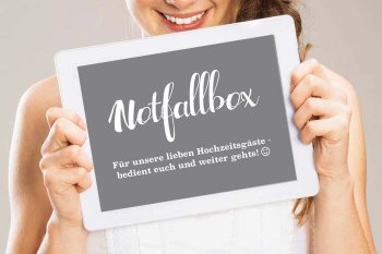 Notfallkörbchen Schild zum Ausdrucken kostenloser Download!