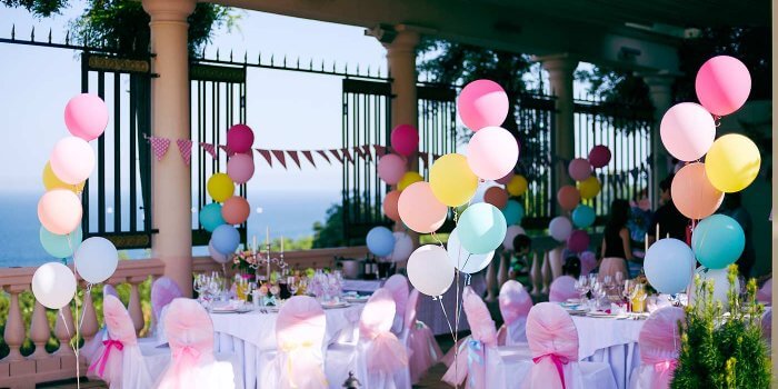 Luftballons Hochzeit Deko