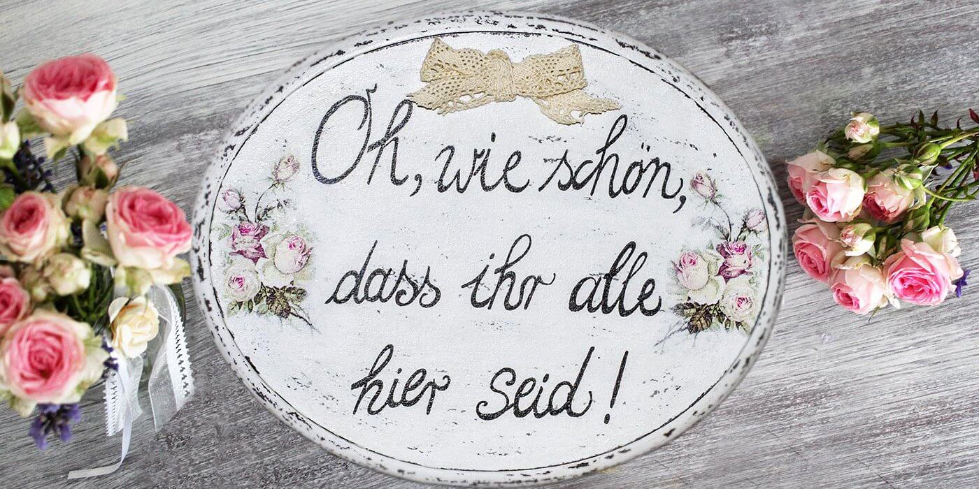 DIY VintageSchilder selber machen Anleitung für ShabbyHolzschilder