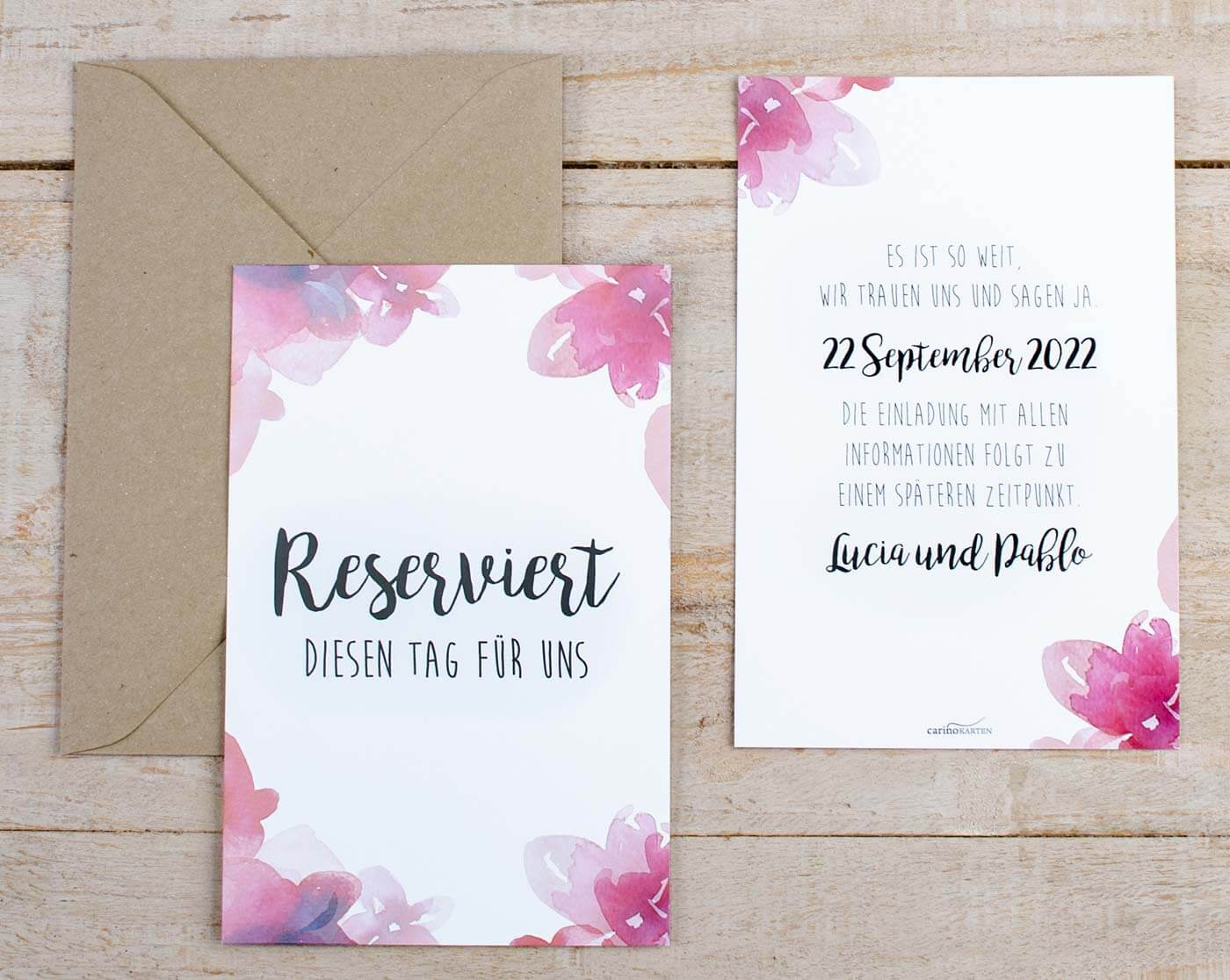Save the Date Karten zur Hochzeit Tipps, Beispiele & Inspirationen!