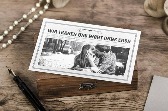 Save the Date Karten zur Hochzeit Tipps, Beispiele &amp; Inspirationen!