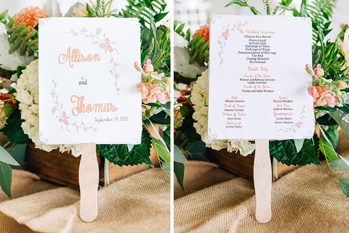 Fächer für die Hochzeit /Hochzeitsgäste