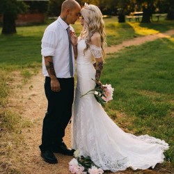 Boho Hochzeitskleid