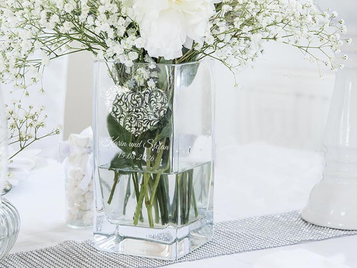 Hochzeitsvase Herz